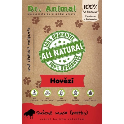Dr. Animal Hovädzie sušené mäso kocky 80 g
