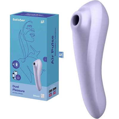 Клиторален и G-spot стимулатор, 17, 9см. - Dual Pleasure Mauve (SATISFY207)