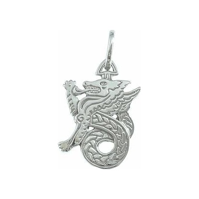 Infinitysilver Stříbrný přívěsek keltský drak 441116