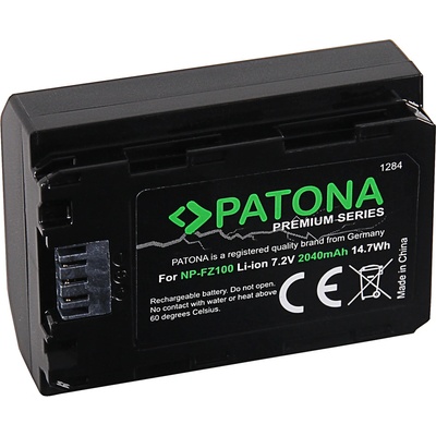 Батерия NP-FZ100 за Sony Alpha 7 III / Alpha 9, 2250 mAh (1284)