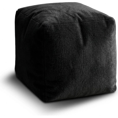 Sablio Taburet Cube SOFTY Midnight Black - 50x50x50 cm