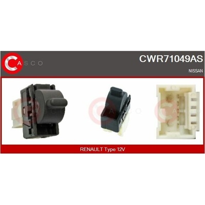 Spínač elektrického otvárania okien CASCO CWR71049AS