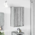 vidaXL Шкаф за баня Сив Сонома 39 x 23, 5 x 65 см (883390)