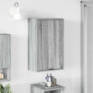 vidaXL Шкаф за баня Сив Сонома 39 x 23, 5 x 65 см (883390)