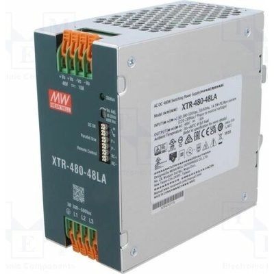 MEAN WELL XTR-480-48LA Napájecí zdroj: spínaný; na lištu DIN; 480W; 48VDC; 0÷10A; OUT: 1
