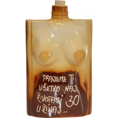 Keramická ploskačka telo ženy K 30. narodeninám