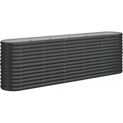 VidaXL Kvetináč plast sivý 224x40x68 cm
