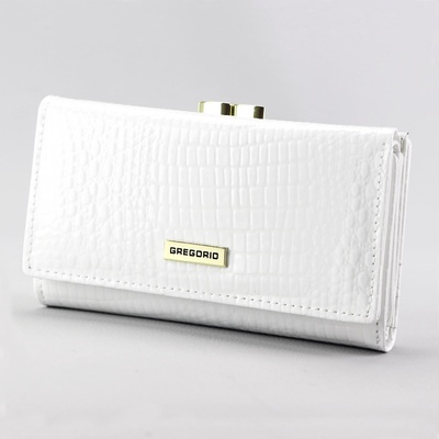 Gregorio Dámska kožená peňaženka biela KZ55194
