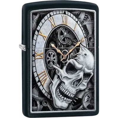 Zippo Запалка Zippo, Skull Clock Design (29854)