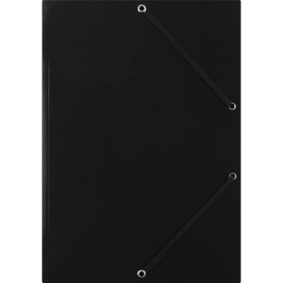 Donau A4 Kartonové desky s chlopněmi a gumičkou černé – Hledejceny.cz