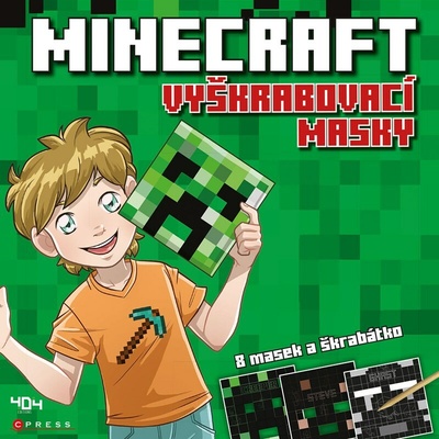 Vyškrabovací masky Minecraft