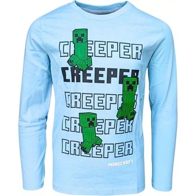 Minecraftdětské tričko světle modré