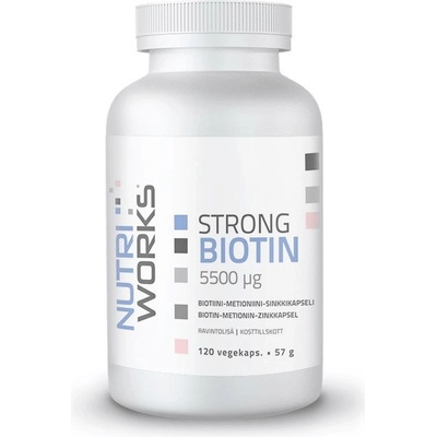 NutriWorks Strong Biotin 5500µg 120 kapsúl