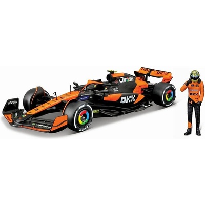 Bburago RACE Formule F1 s figurkou jezdce McLaren F1 Team MCL38 2024 4 Lando Norris 1:24