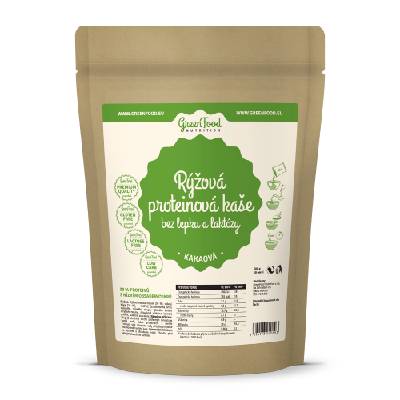 GreenFood Rýžová proteinová kaše bez lepku a laktózy 500g