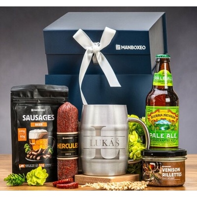 Giftboxeo pre muža - pre pivára + polliter s gravírovaním
