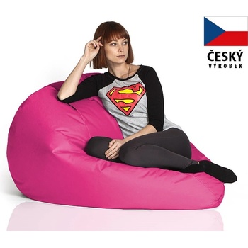 CrazyShop sedací vak Hruška Mega růžová