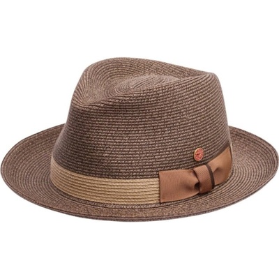 Mayser Samuel crushable letní klobouk Fedora hnědý