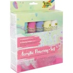 Folia Комплект DIY акрилни бои 5цвята pastel