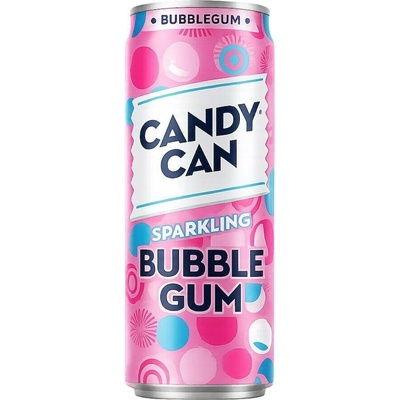 Candy Can Bubblegum sycená limonáda s příchutí žvýkačky 330 ml