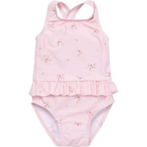 Little Dutch Детски цял бански с UV 50+ защита Little Dutch Rosy Meadows - С къдрички, 62-68 cm, 2-6 м (CL24048144)