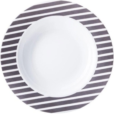 Ćmielów Design Studio Дълбока чиния Cosmopolitan Mix & Match черни колани 22, 5 см (0D01490X2G138)