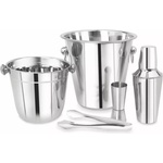 KINGHOFF Комплект за коктейли Kinghoff KH 1389, 4 части, Мерителна чашка, Щипки, Инокс (9999KH1389) - topmarket