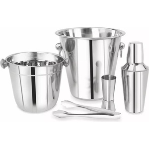 KINGHOFF Комплект за коктейли Kinghoff KH 1389, 4 части, Мерителна чашка, Щипки, Инокс (9999KH1389) - topmarket