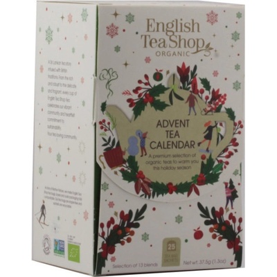 VÁNOCE English Tea Shop Sáčky 25ks Adventní kalendář bílá krabička