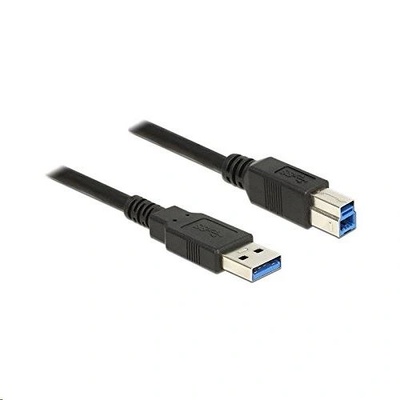 Delock кабел, USB-A/USB-B, USB 3.0, 0, 5 м, черен (85065)