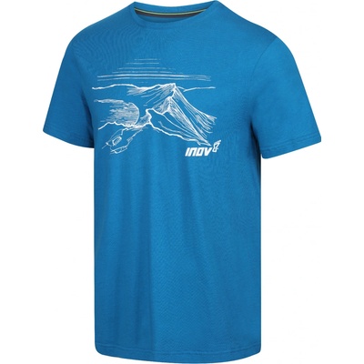 Inov-8 Graphic Tee Helvellyn blue triko pánské