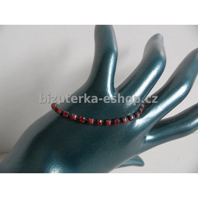 Bizuterka-eshop.cz štrasový červený BZ-04344