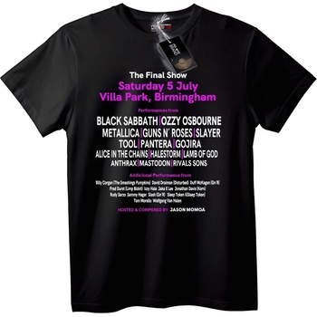 NOONEBRAND Тениска Последно шоу 5 юли Villa Park - 2XL, Black