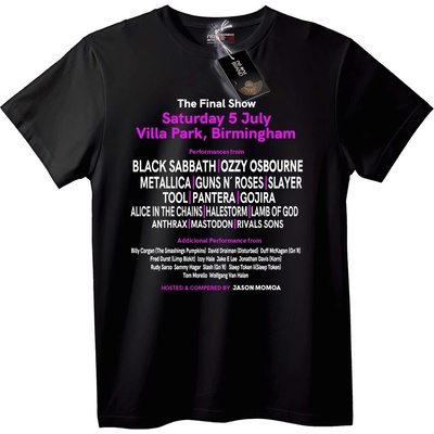 NOONEBRAND Тениска Последно шоу 5 юли Villa Park - 2XL, Black