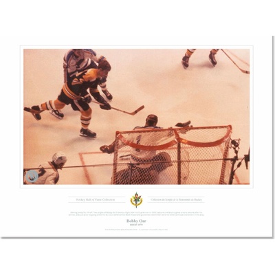 Mustang Plagát Boston Bruins NHL Memorabilia 1979 Bobby Orr Flight Classic 12" x 16"