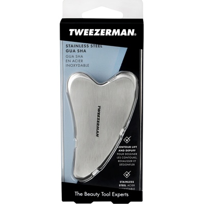 Tweezerman Stainless Steel Gua Sha –⁠⁠⁠⁠⁠⁠ masážní nástroj na obličej z nerezové oceli