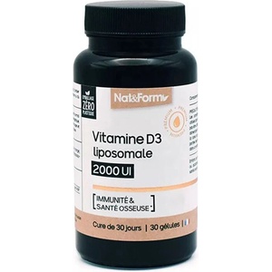 Nat&Form Имунитет - Витамин d3 (липозомен), 2000 iu х 30 капсули (027212 (nutr_vit))
