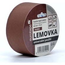 Eurotape Lemovka textilná lepiaca páska 48 mm x 10 m hnedá