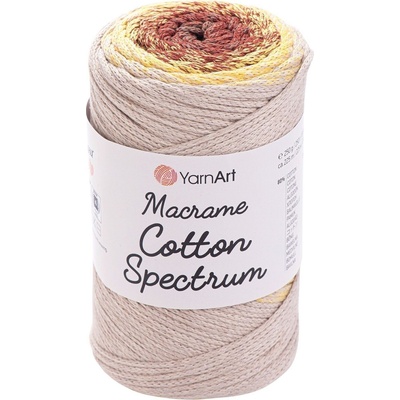 YARNART Macrame Cotton Spectrum 225 m 1325 Beige Orange юта (Macrame Cotton Spectrum 1325)
