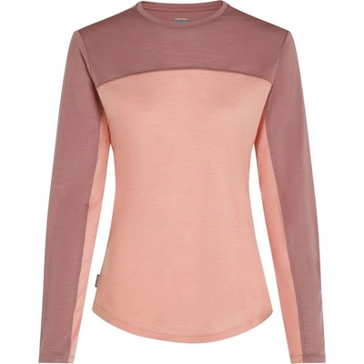 ICEBREAKER Wmns 125 Cool-Lite Sphere LS Tee CB Blush/Summit/Cb