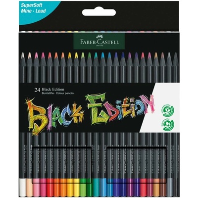 Faber Castell pastelky trojhranné Black Edition 24 ks (Faber-Castell)(Papierenský tovar)