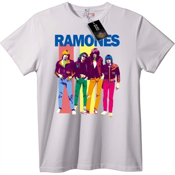 NOONEBRAND Тениска Ramones Band - XS, White