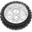 Losi Задно колело с гума Dunlop MX53, хромиран диск: PM-MX