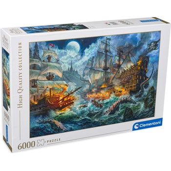 Clementoni Пъзел Clementoni от 6000 части - Битката на пиратите (36530)