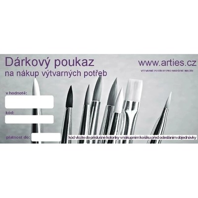 Dárkový poukaz v hodnotě 500kč
