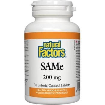 Natural Factors САМ-е 200 mg 30 таблетки | Natural Factors (2707 NF)