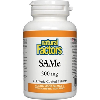 Natural Factors САМ-е 200 mg 30 таблетки | Natural Factors (2707 NF)