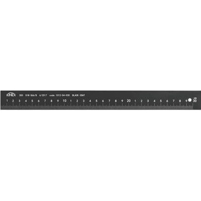 KINEX K-MET Měřítko nemagnetické Light 1000x32x5/Al/BLACK COAT začátek v nule DIN 866/B KI1012-04-100