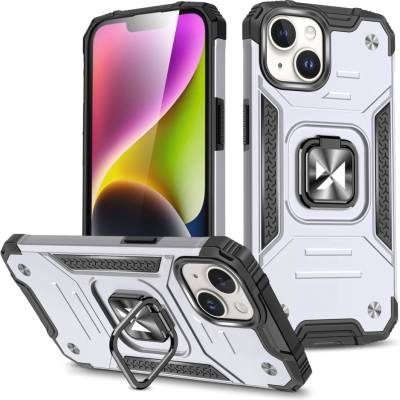 Wozinsky Кейс Wozinsky Ring Armor за iPhone 15 Plus, сребрист