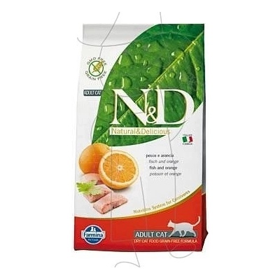 N&D Grain Free CAT Adult Fish & Orange 5 kg